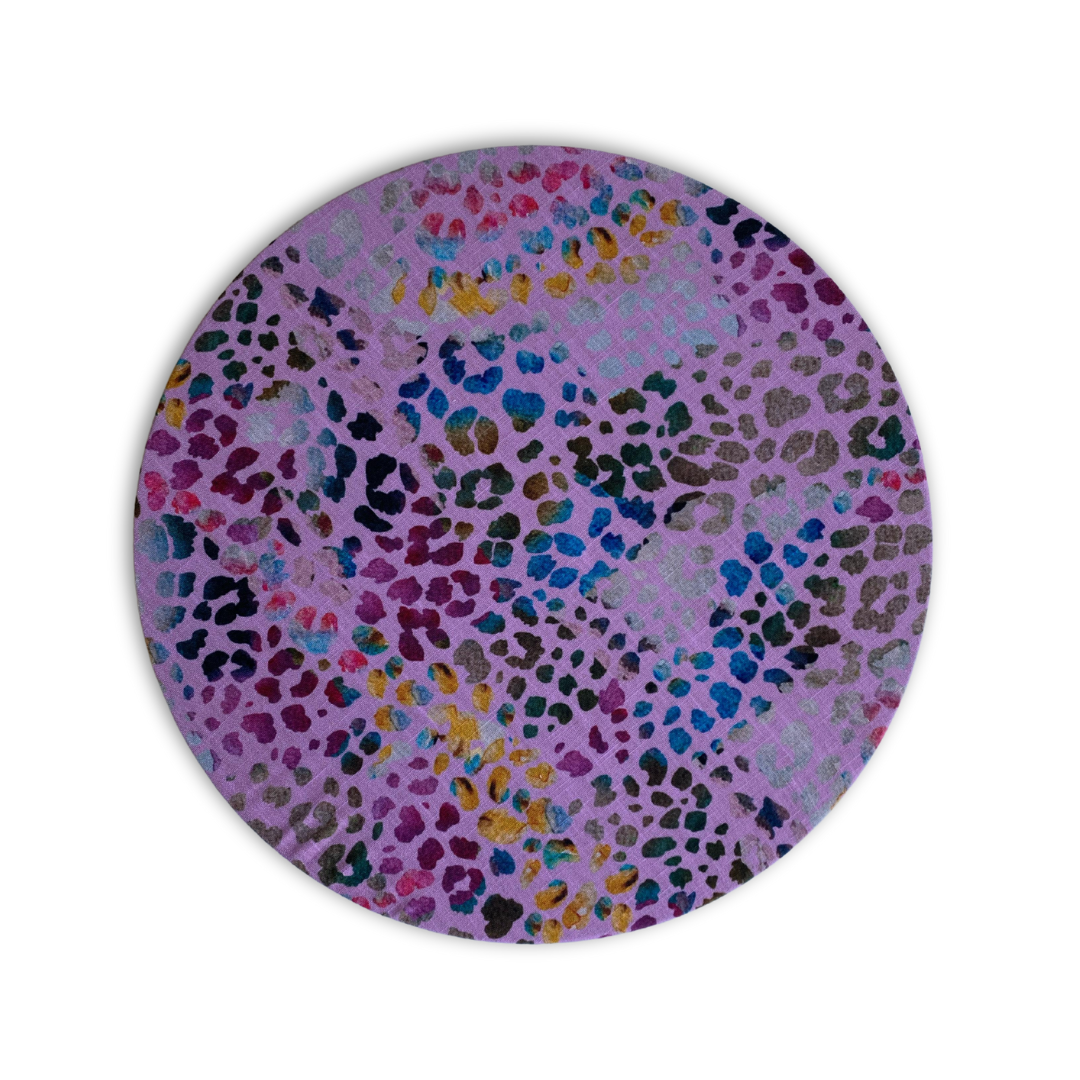 2 FUNDAS PARA PLATO BASE animal print rosa