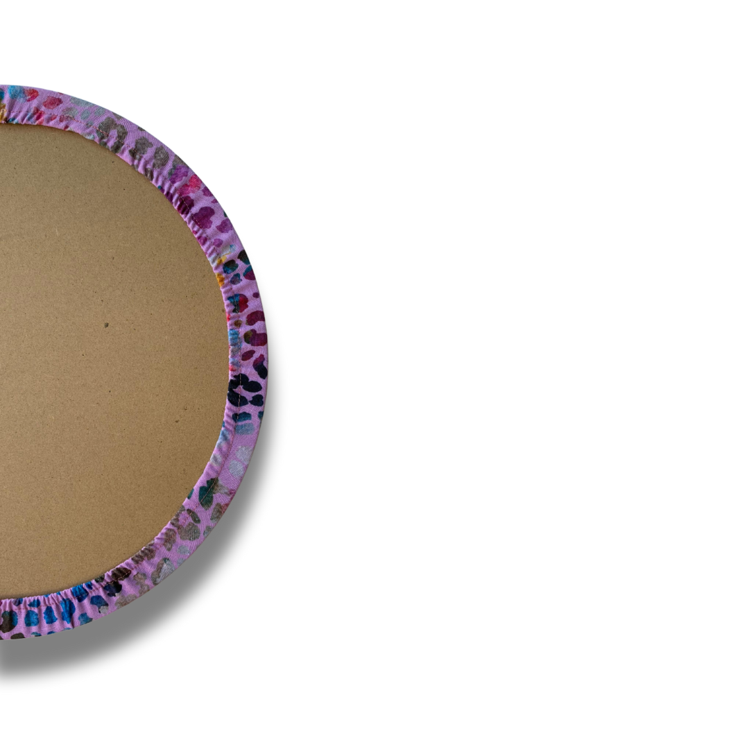 2 FUNDAS PARA PLATO BASE animal print rosa