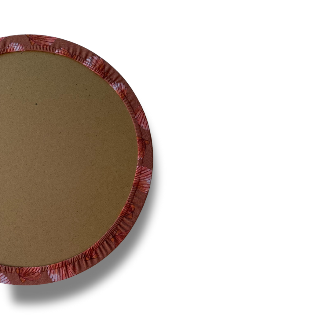 2 FUNDAS PARA PLATO BASE conchas fondo café
