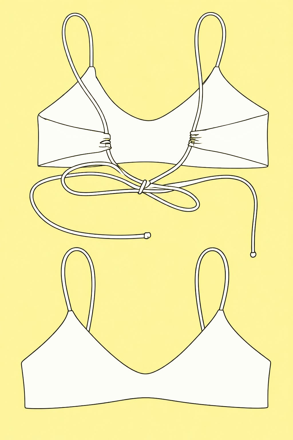 UMA • bikini top • Reversible